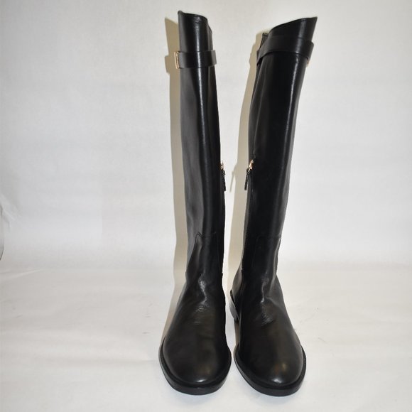 Tory Burch T-HARDWARE RIDING BOOT Black Size 8.5 M - Picture 7 of 9